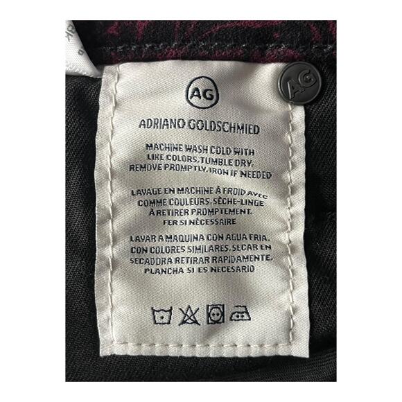 AG Jeans The Iva high rise bell bottom velour paisley size 25 - Picture 6 of 8